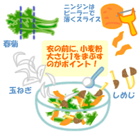 春菊のかきあげ