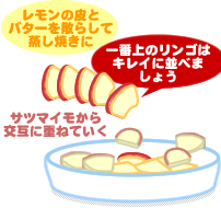 サツマイモとリンゴのグラタン