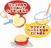 スイートポテト焼きリンゴ